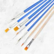 (店+)彩繪畫筆 平頭筆 勾線筆 毛筆 兒童DIY 石膏陶瓷 手繪塗鴉 水彩 丙烯筆刷 美勞畫刷 美術專用 尼龍油畫筆