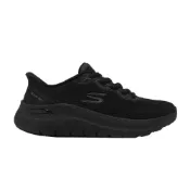 SKECHERS ARCH FIT 2.0 足弓 瞬穿 寬楦 健走鞋 女 全黑色_150338WBBK