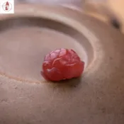 【紅色系】天然玉石蓮花mm手工雕刻DIY配飾古風簡約吊墜項鏈 Y Y