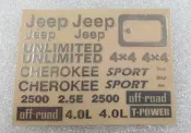 [台中學友] 攀岩車 Jeep CHEROKEE 切肉機 金屬車標貼紙 金屬貼紙