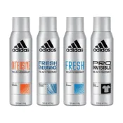Adidas 愛迪達 男性制汗爽身噴霧-150ml 勁涼舒爽/強效乾爽/清爽長效/無痕乾爽【佳瑪】止汗噴霧 止汗