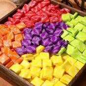 爆款熱推💝零食糖果精選💝特價40顆】瑞士糖混合味水果軟糖懷舊辦公休閒零食婚慶喜糖糖果