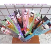 45cm單支花束包裝袋~7色鑲金邊印花opp花套~結婚禮小物二次進場婚宴囍糖送客禮贈品聖誕情人節來店禮開幕迎賓禮滿額禮