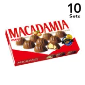 【DOKODEMO】【10入組】明治 MACADAMIA 夏威夷豆巧克力 9粒裝