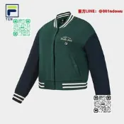 FILA 外套 棒球服 修身顯瘦 針織長袖外套 官方女外套 運動寬鬆外套 春季新款 網球運動 戶外休閒