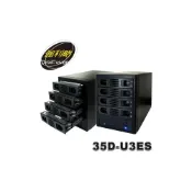 (店+)【伽利略】35D-U3ES USB3.0 + eSATA 4層抽取式硬碟外接盒