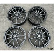 二手/中古鋁圈 改裝圈 旋壓 18吋 5孔108 平光黑 FOCUS MK2 MK5 MONDEO KUGA V40