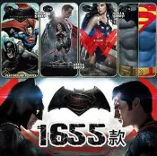 蝙蝠俠對超人 手機殼三星 S10 + S9 + S8 + S4 S5 S6 S7 EDGE PLUS C9 PRO