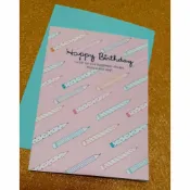 超值特價5元/張(附信封袋)全新現貨 鉛筆款 文青風 生日快樂卡片 邀請卡 禮物卡 台灣製 賀卡