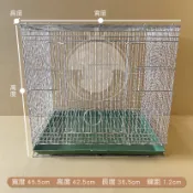 ∞ 羽寶貝 ∞ 一尺半4杯門白鐵折疊籠 [204] / 贈送鳥玩具◆鳥類白鐵籠◆繁殖籠◆活動籠◆白鐵籠◆優質鐵籠