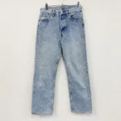 【DOKODEMO】Levi's 501 牛仔褲，紐帶門襟，靛藍色，W30 碼，古著