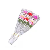 (店+)〔小島百貨〕小熊康乃馨 香皂花 台灣公司開發票 貼紙訂製 活動節慶 長輩送禮 婚禮小物 畢業禮物 母親節禮物