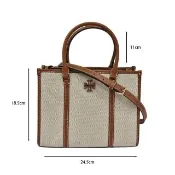 【TORY BURCH】TORY BURCH BLAKE  專櫃中款 帆布 托特包 側背包(贈原廠防塵袋紙袋)