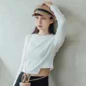 【MISTO SHOP】正韓｜自訂款短版切口造型上衣｜3色