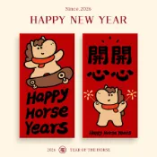 節日禮物🚀 2026創意個性紅包袋 馬年新年紅包 趣味卡通利是封 壓嵗拜年紅包 春節紅包袋
