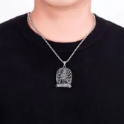 (店+)【KEDDY】鈦鋼項鍊-項鍊-毛衣鍊-大黑天-瑪哈嘎拉-百搭飾品-吊墜項鍊
