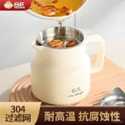 🚚台灣限时低价🚚 陶瓷豬油罐食品級家用帶蓋專用儲油罐耐高溫廚房不掛油過濾裝油壺