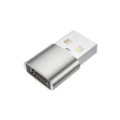 (店+)type-c轉usb 轉接頭 Type-C 母轉 USB 公頭 黑色 銀色