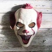 【六分埔禮品】小丑回魂夜面具(萬聖節裝扮派對恐怖小丑嚇人道具頭飾)