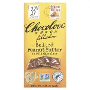 【iHerb】Chocolove, 牛奶巧克力鹹花生醬，33% 可可，3.2 盎司（90 克）