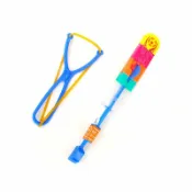 發光竹蜻蜓 單閃 藍光 LED 彈射 發光玩具 彈力飛箭 發光飛碟 口哨 彈弓【GN224】123便利屋