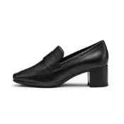 (店+)【ecco】29191301001 ecco愛步 SS26 型塑35方頭系列 粗跟通勤高跟一腳蹬 樂福鞋 女 黑色291913