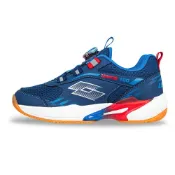 (店+)【LOTTO】樂得 官方 童   MINOS 100 轉扣羽球鞋  (藍-LT6AKI6856)