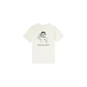 (店+)【NEW BALANCE】AMT12346-RSI Noritake 系列 趣味圖案印花圓領短袖T恤 男女同款 白色