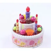 【你的玩具】 生日蛋糕玩具 生日蛋糕 聲光玩具 會唱生日快樂歌 蠟燭可吹滅 自由拼裝 唱歌功能 點燈功能 吹滅蠟燭