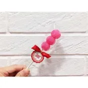《 草莓紅圓軟糖棒》糖果棒 婚禮小物 /二次進場/婚禮喜糖/幼稚園慶生/兒童禮物 /聖誕節/生日糖果-甜蜜遇見愛❤