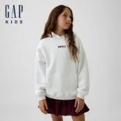 【GAP】兒童VintageSoft寬鬆版I LOVE NY帽T-米白(911915)