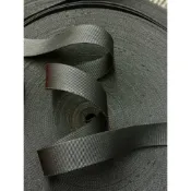 尼龍織帶寬2.5公分（25mm)黑色無彈性尼龍繩扁帶繩子安全帶綑綁強拉力耐磨編織繩手提帶背包帶裁縫拖車帶手作加工包邊PP