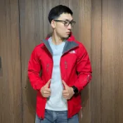 美國百分百【The North Face】風衣 外套 TNF 北臉 夾克 防風防水 滑雪 雪衣 紅色 XS號 AD14