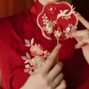 (店+)【臺潮好運】結婚拍照道具 新娘伴娘迷你團扇 接親新中式婚禮晨袍秀禾小扇子