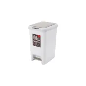 (店+)〔小島百貨〕10L 雙開垃圾桶 按壓式垃圾桶 10L 15L 20L 30L掀蓋式 踩踏式 廚餘桶 回收桶 密封垃圾桶