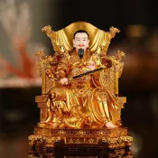🔥🔥新款玄天上帝擺件真武大帝祖師神像玄武天尊樹脂家用佛堂供奉彩繪