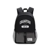 Champion 官方直營 中性 C-LIFE 刺繡後背包-黑灰色(U5AACPU07U1)