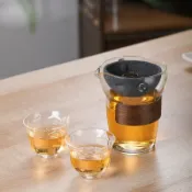 全球選品1館 生活百貨 小青柑專用泡茶壺沖茶器耐熱茶具茶漏茶水杯分離公道杯無孔過濾器