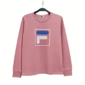 FILA 大學T 粉紅 大LOGO 圓領 長袖 上衣 女 5TEW7012PK
