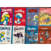 🔥現貨🔥快速出貨 8本裝 藍色小精靈 英文版 The Smurfs  漫畫繪本故事 漫畫書 全彩繪本故事