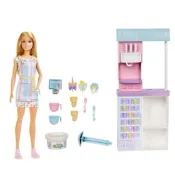 極新✨ 正版Mattel 美泰兒芭比冰淇淋店組合  Barbie 芭比 娃娃