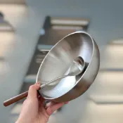 304不鏽鋼冷麪泡麪沙拉韓式飯碗螺螄粉碗勺子拌飯勺餐具嗦粉吃麪
