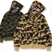 AirRoom 2026SS A BATHING APE BAPE SHARK ZIP HOODIE 迷彩 鯊魚 外套