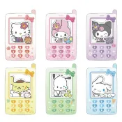 小禮堂 Sanrio 三麗鷗 復古手機風格相框風格貼紙 2入組 (Y2K) Kitty 美樂蒂 酷洛米