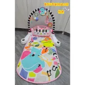 🎀MT玩具出租🎀 美國 Fisher-Price 費雪可愛動物健力架-粉色 新版 踢踢琴 三合一健力架 台中玩具出租