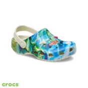 Crocs 卡駱馳(童鞋) Classic 經典系列 經典海洋生物K Clog克駱格 藍綠/骨白色 211260-2Y2