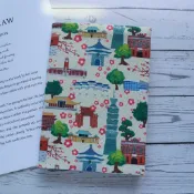 【台灣 TAIWAN】 書衣 書套 可調式 布書衣 布書套 手工書衣 秋葉手作