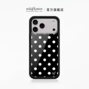 Wildflower 黑色波卡點手機殼 Polka Dot | Black and White