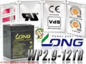 ☎ 挺苙電池 ►LONG WP2.9-12TR 12V2.9Ah MIPRO MA-101 MA-102 無線擴音機
