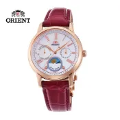 ORIENT 東方 錶 SUN&MOON系列 日月相錶 皮帶款 棗紅色 RA-KA0001A